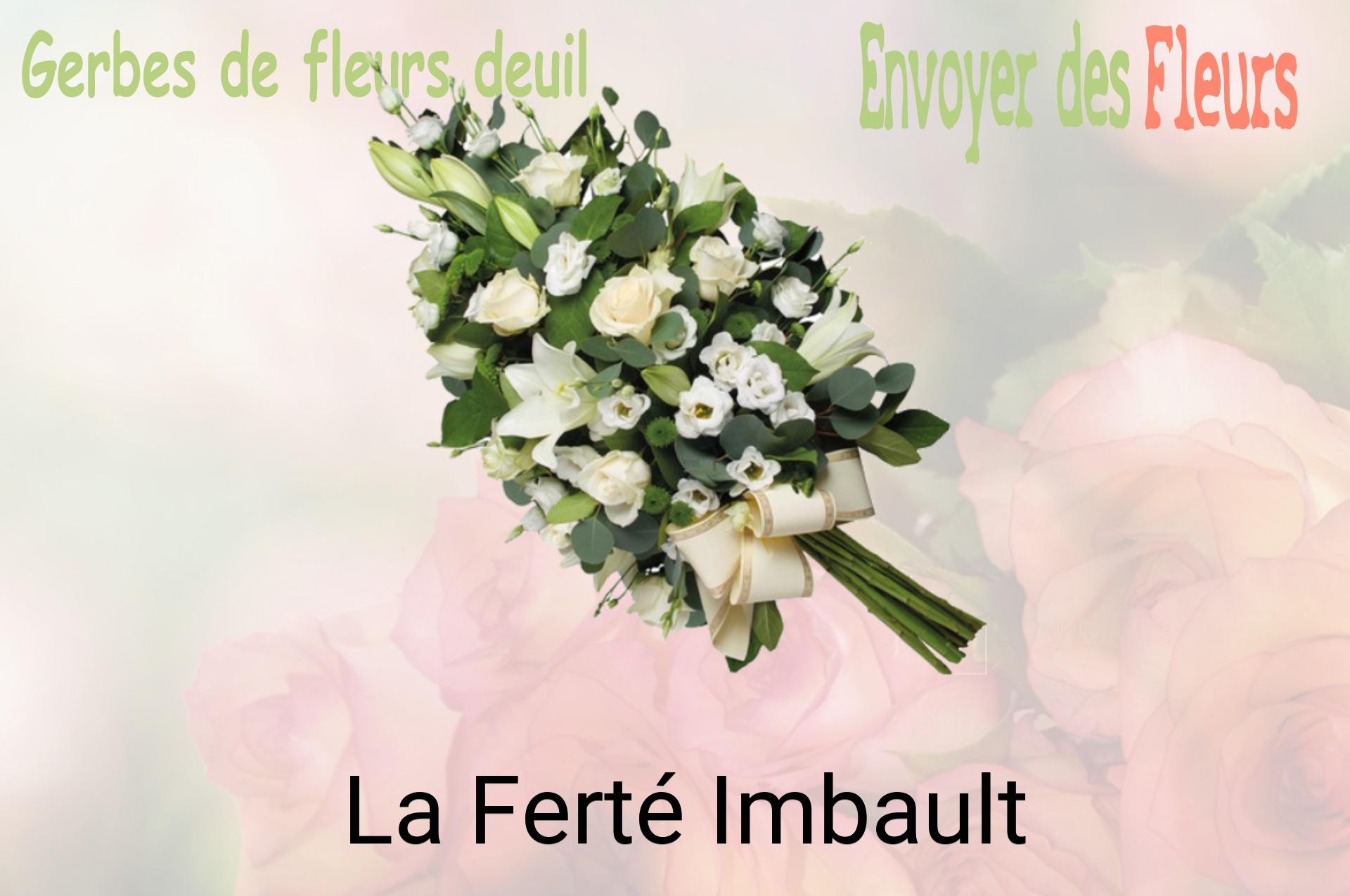 Gerbe de fleurs de deuil livrée à La Ferté-Imbault